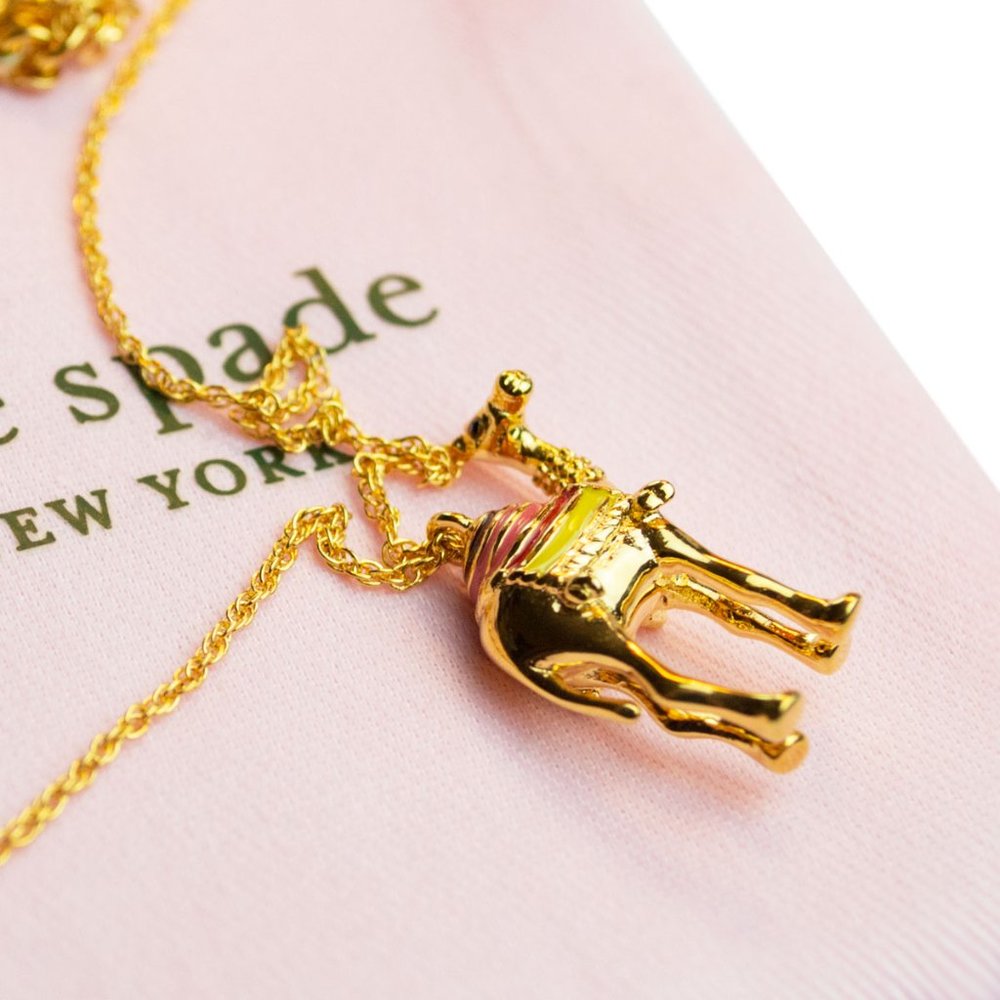 Kate Spade Spice Things Up Camel Earrings & Necklace - Picture 10 of 13